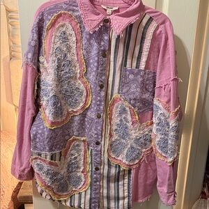 Blue Velvet Butterfly 🦋 Shirt